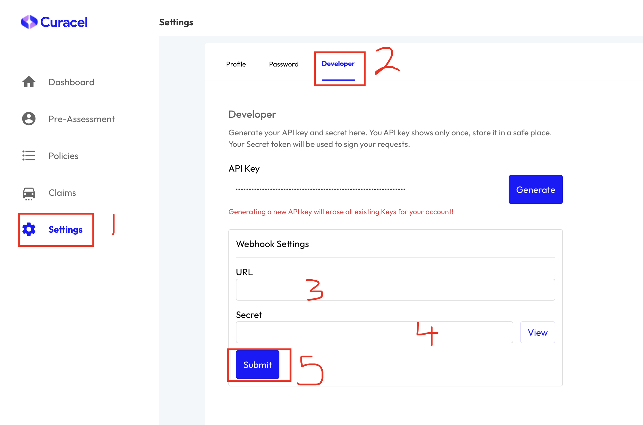 Developer Webhook